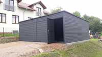 Garaż blaszany ogrodowy garaz dowolny wymiar 7x5m (8x5 9x6 10x8 11x7)