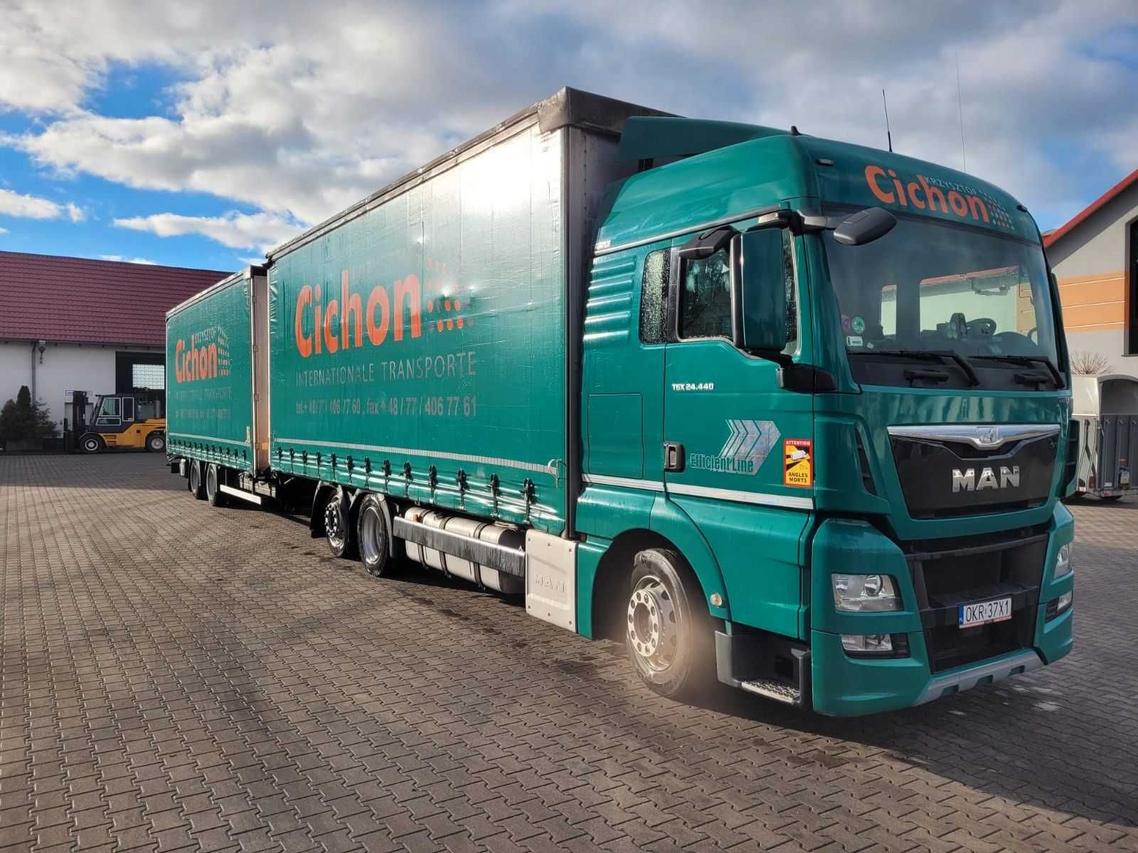 MAN TGX rok produkcji 2016, zestaw jumbo