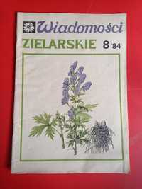 Wiadomości zielarskie nr 8/1984, sierpień 1984