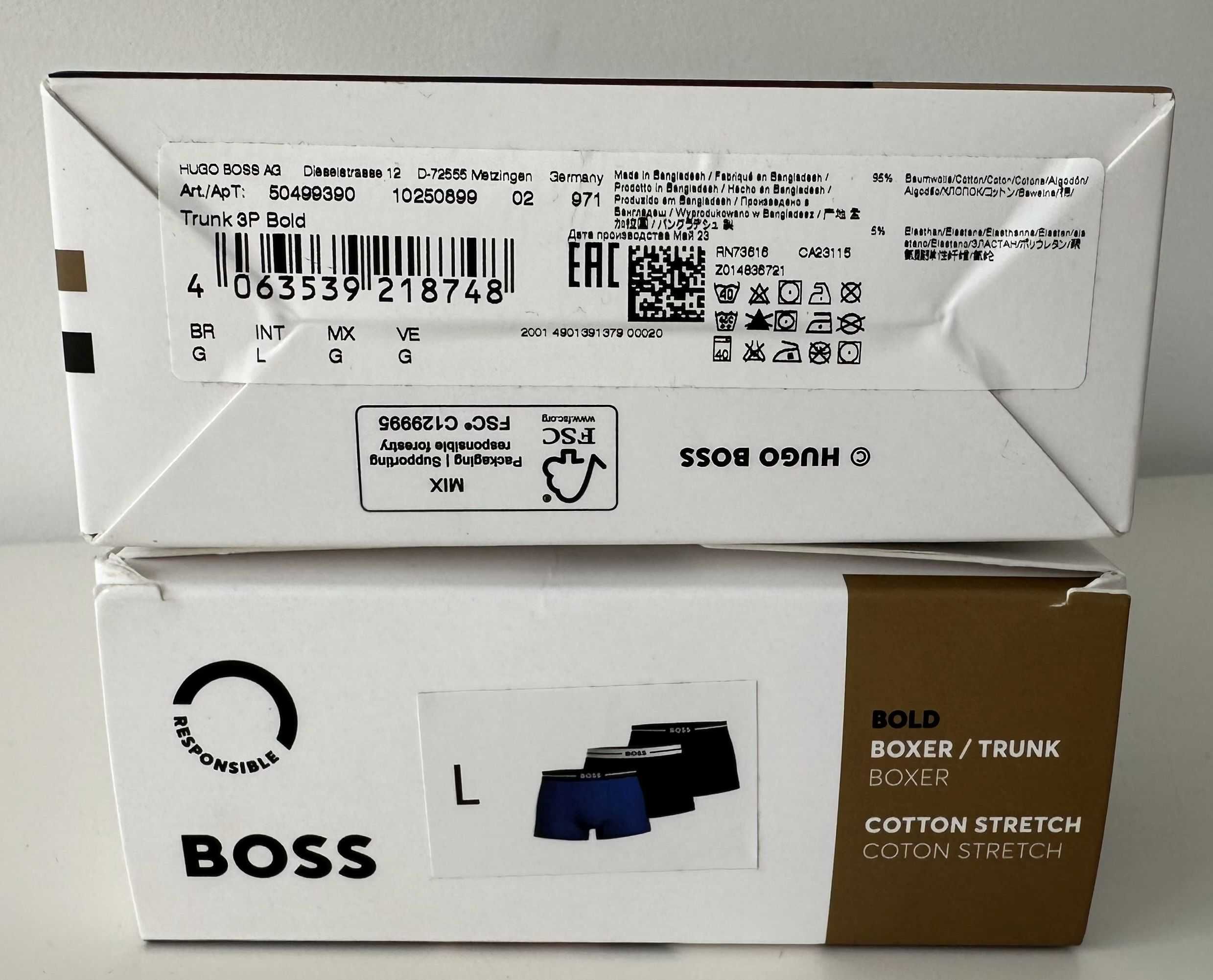 HUGO BOSS bokserki męskie rozmiar L