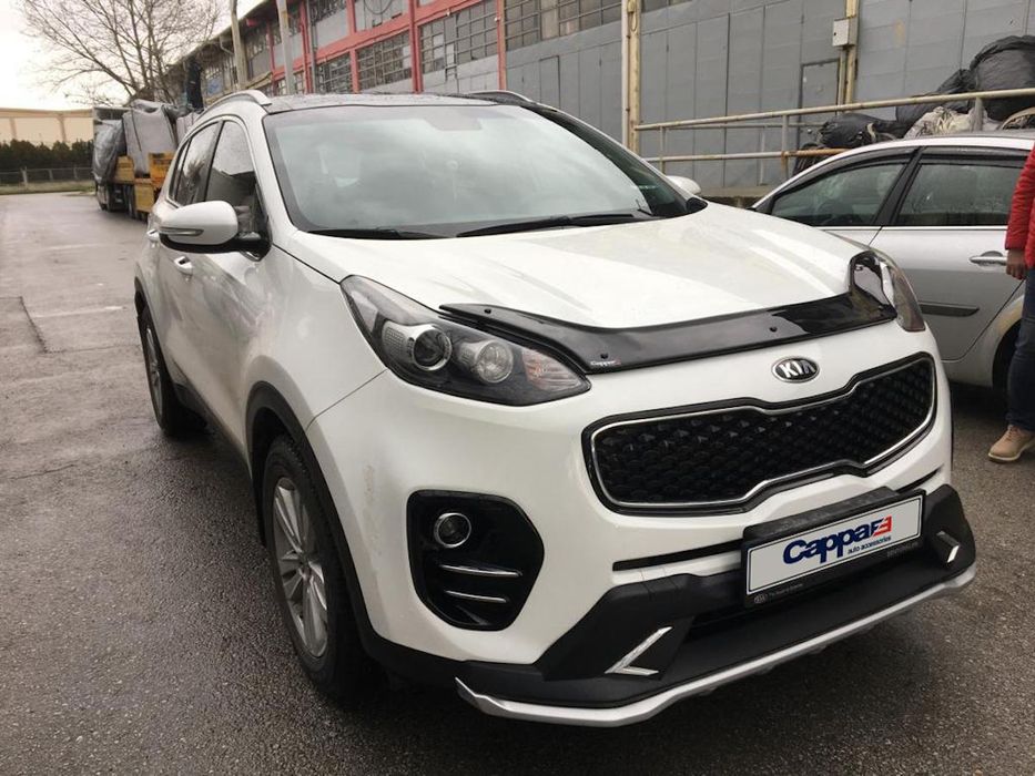 Kia Sportage 2015+ Дефлектор капота (мухобойка) EuroCap