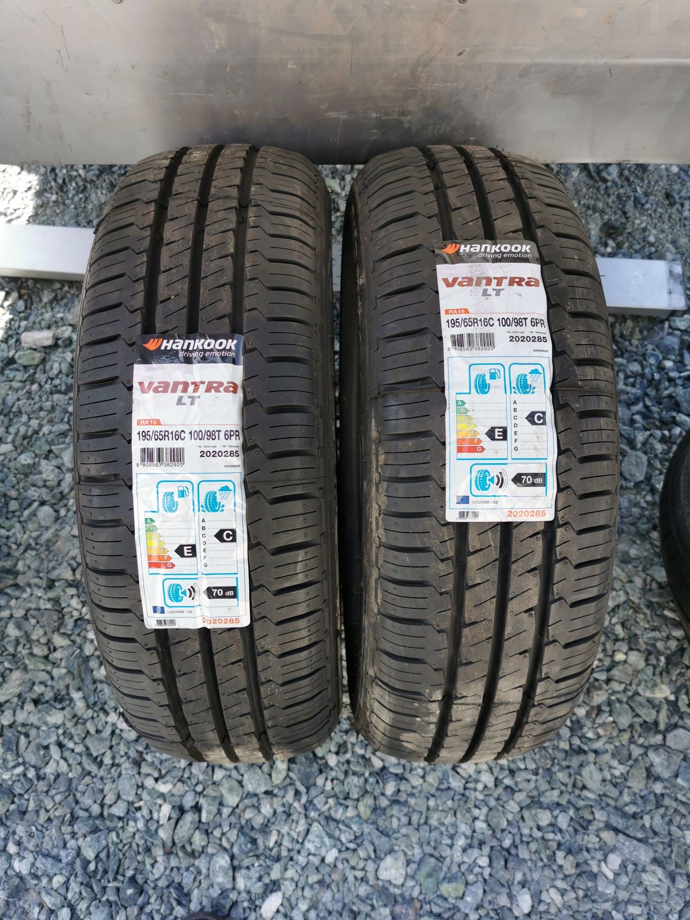 Dwie opony letnie hannkook 195/65 r16 C 100/98T 6PR