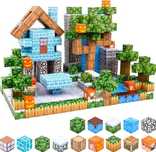 Магнітний конструктор Майнкрафт Minecraft кубики 100 Лісовий будиночок