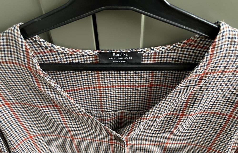 BERSHKA / koszula bluzka oversize boho / M 38