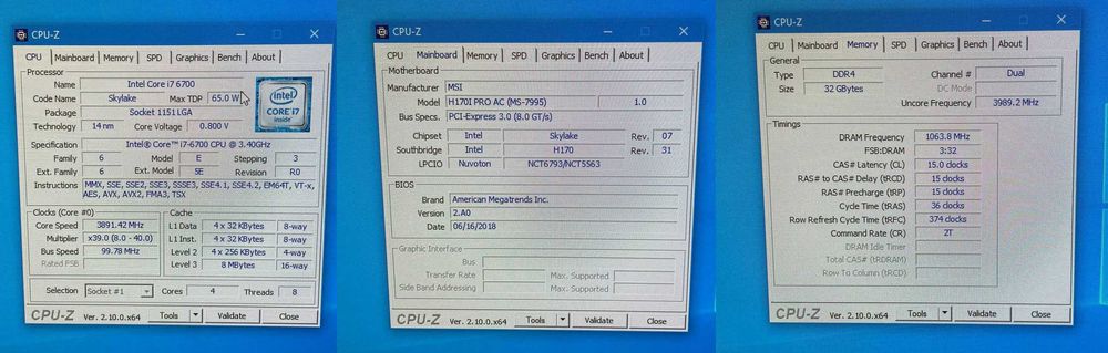 ПК без БП и ЖД (i7-6700, MSI H170I PRO, 32 Gb, CoolerMaster Elite 130)