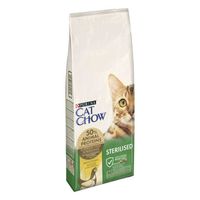 Cat Chow (Кет чау) 15 кг з куркою для стерилізованих котів.
