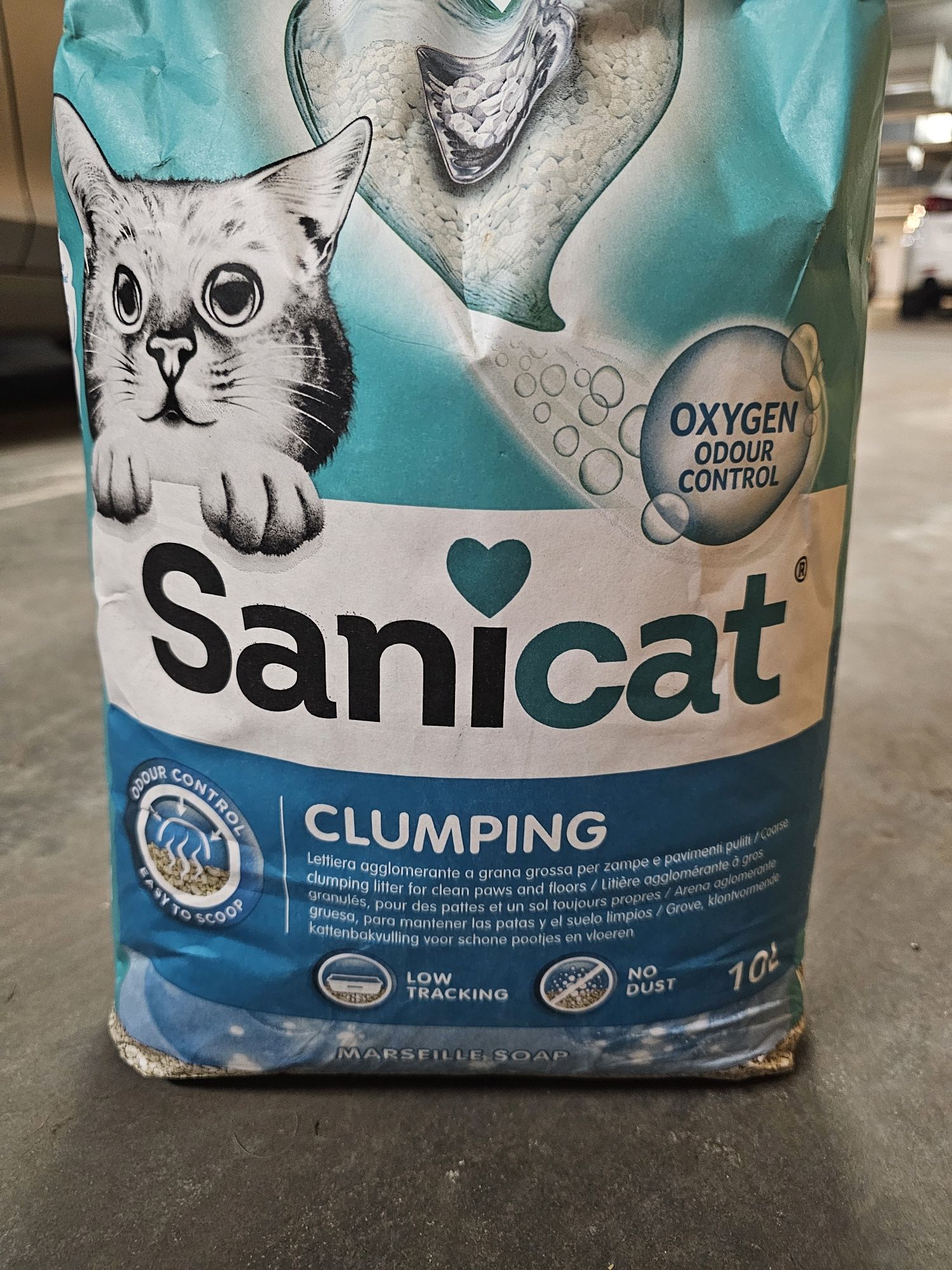 Żwirek dla kota sanicat clumping oxygen