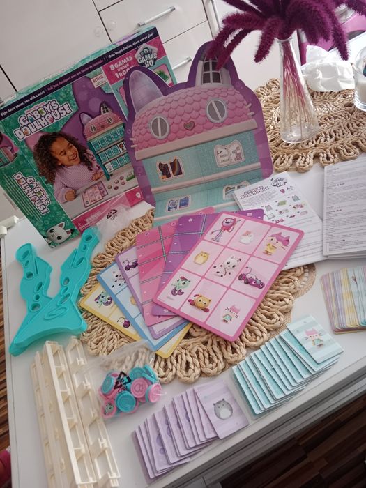 Gra planszowa 8w1 Koci domek Gabi