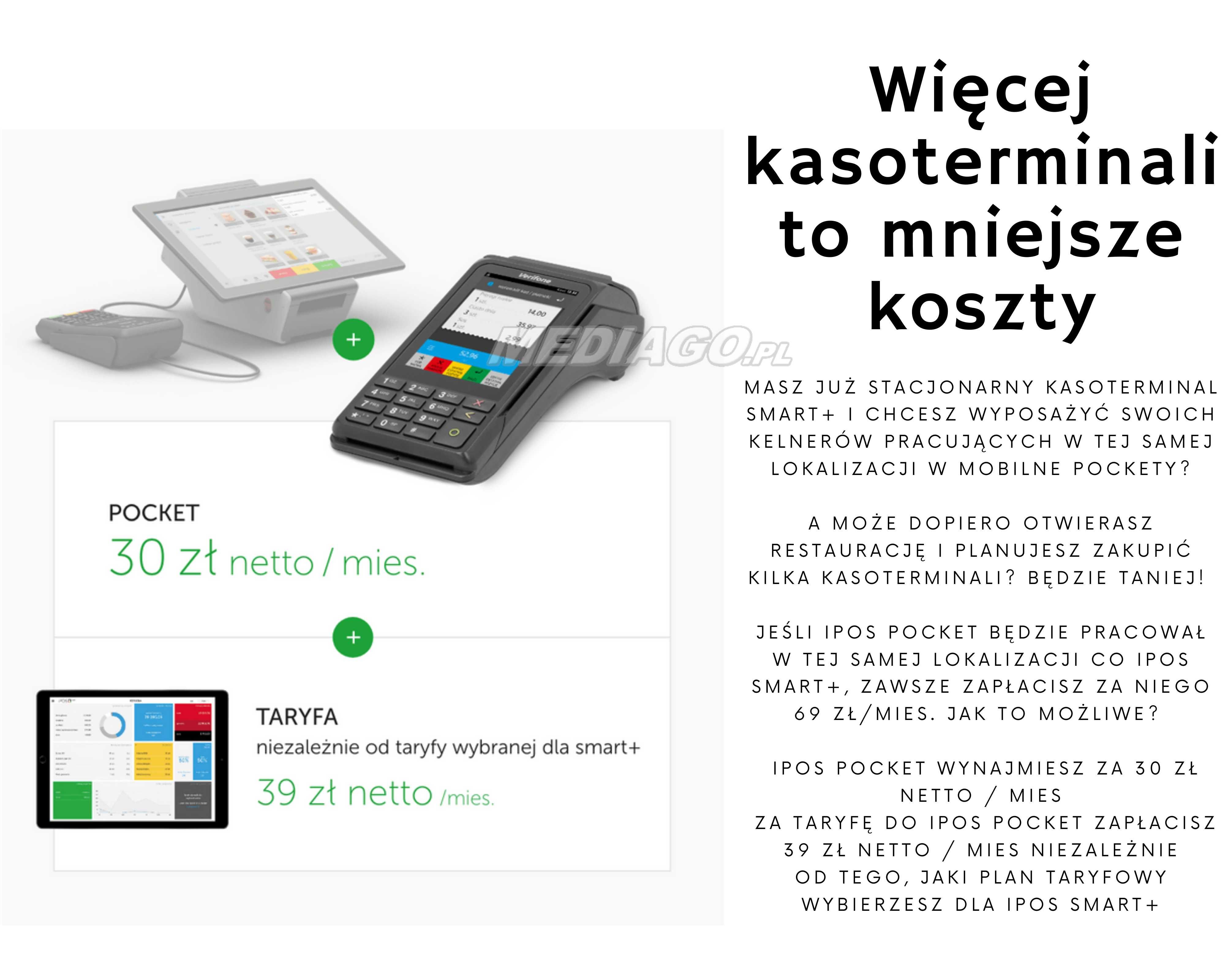 iPOS pocket mobilny kasoterminal fiskalna kasa wirtualna terminal