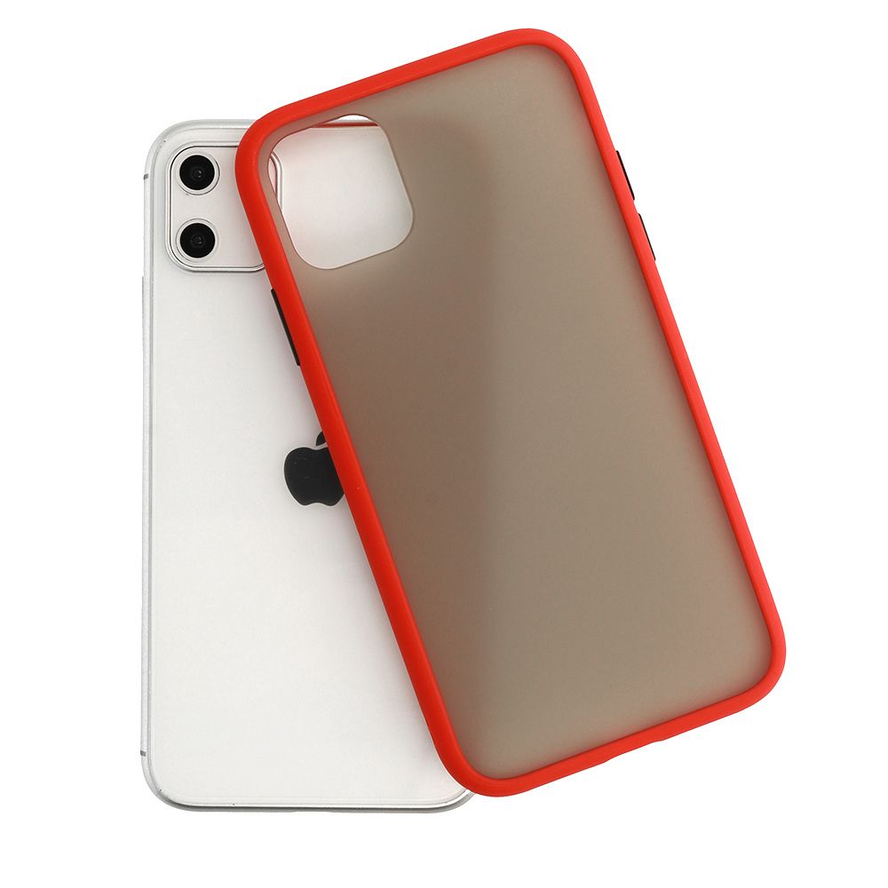 Vennus Color Button Bumper Do Iphone 11 Pro Czerwony