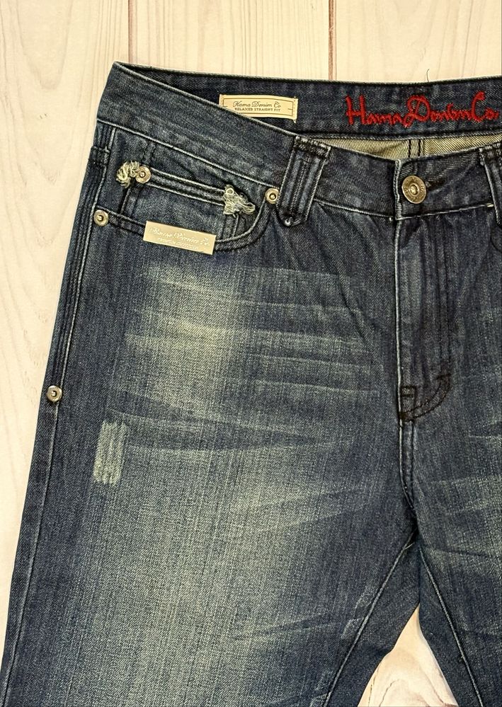 Spodnie jeansowe Hama Denim Co Streight Fit W34L34