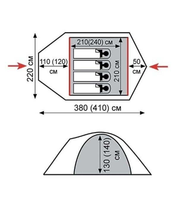 Палатка Tramp Mountain 3 v2.