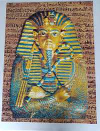 Puzzle 1500 elementów, Faraon, kompletne, Tutanchamon