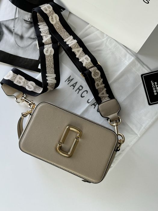Жіноча сумка Marc Jacobs через плече женская сумка кроссбоди Люкс беж