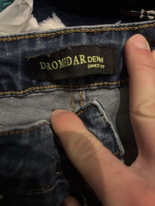 Slodnie meskie jeansowe Dromedar