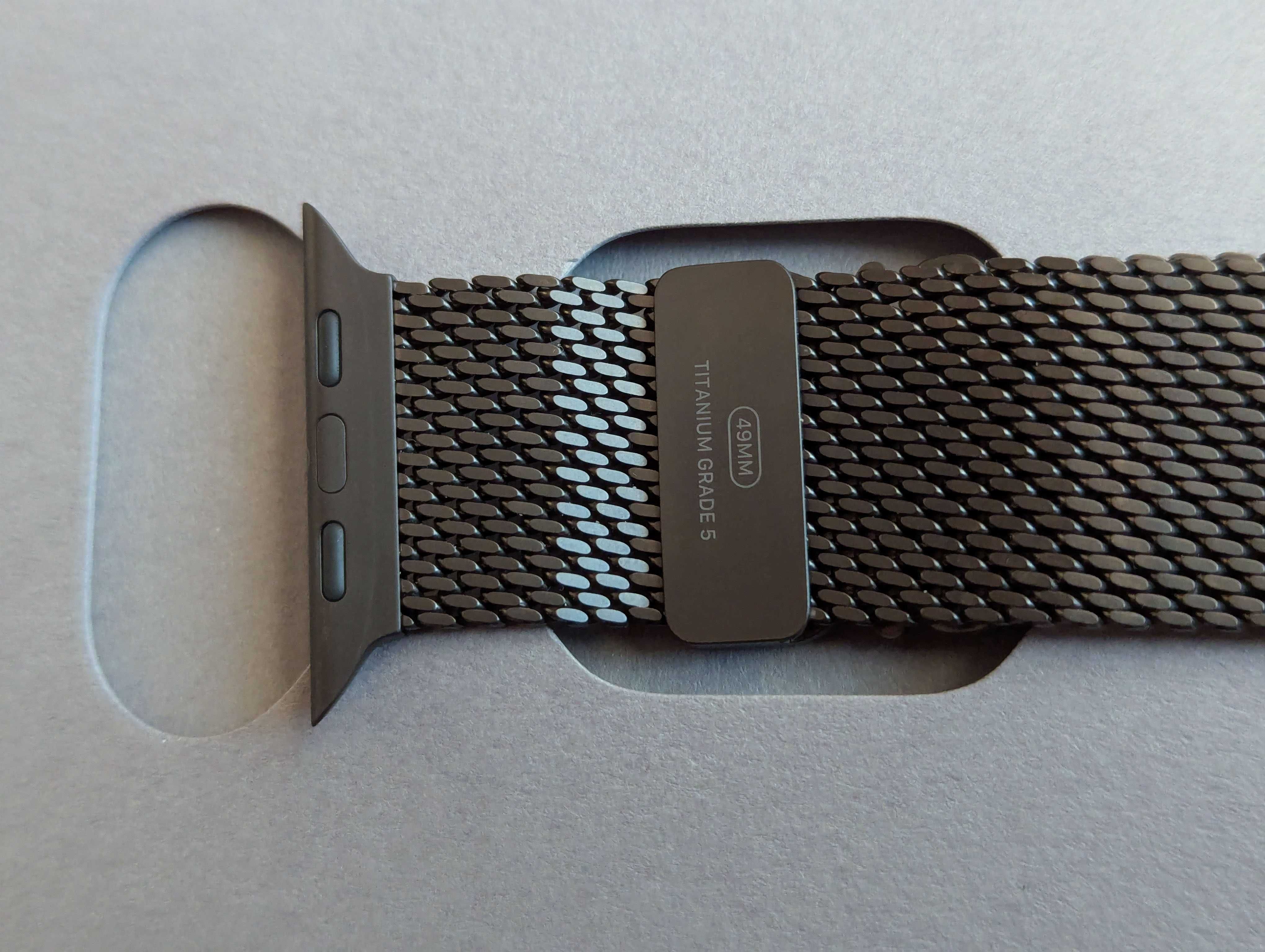 ‼️Bransoleta Black Titanium Milanese Loop do Apple Watch Ultra