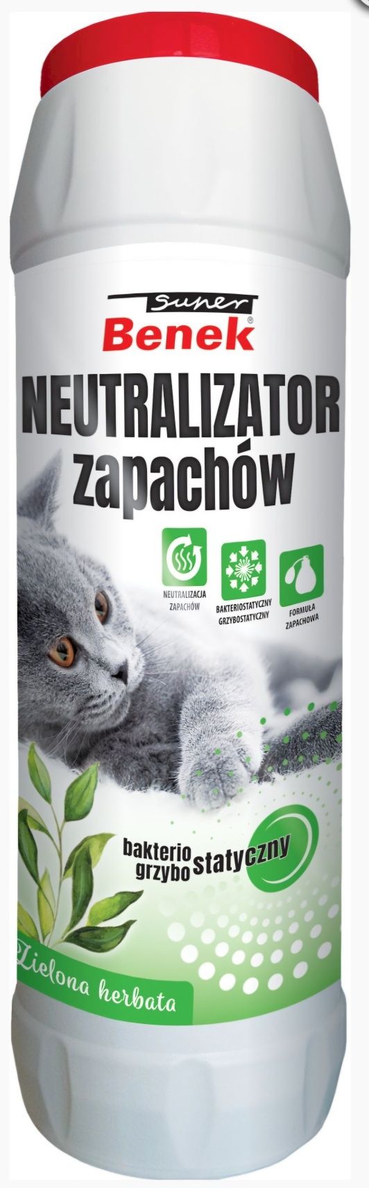 Neutralizator Zapachów 500g Zielona Herbata Benek Kuweta Toaleta Kot