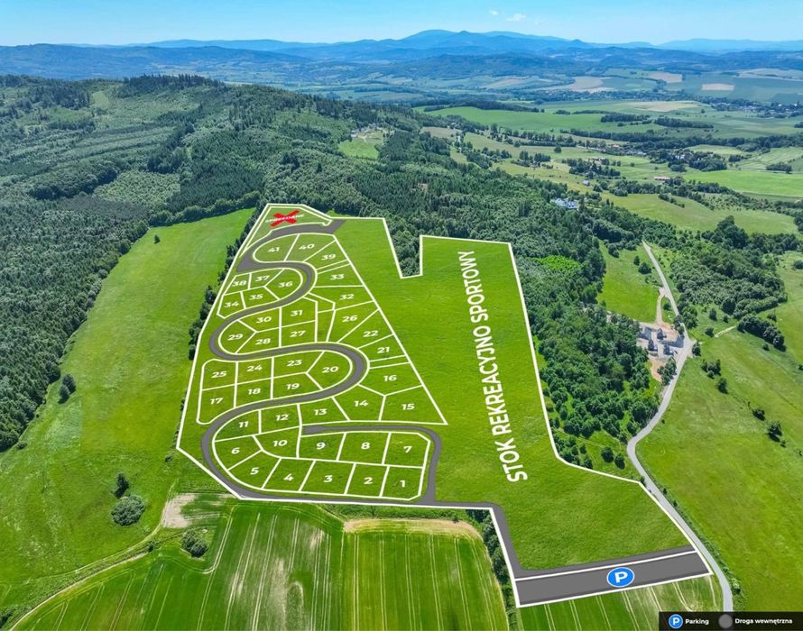 Działka rekreacyjna pod domki 35, 50, 70 m2 Pewna inwestycja! Raty!
