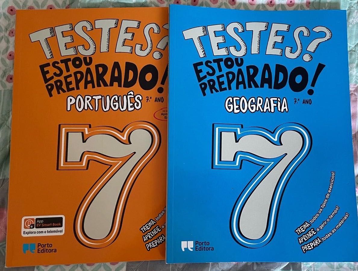Livros de Fichas e de Preparação para Teste do 6 ao 8 ano