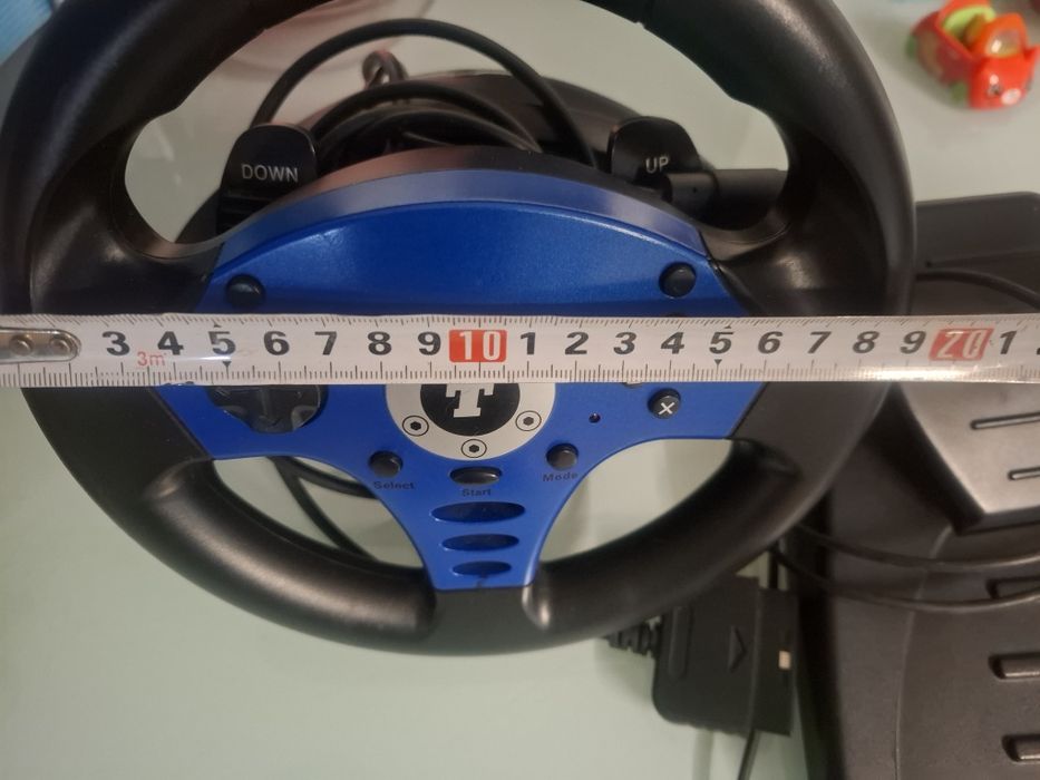 Volante + Pedais Ps2 TrustMaster Azul Sony Playstation 2