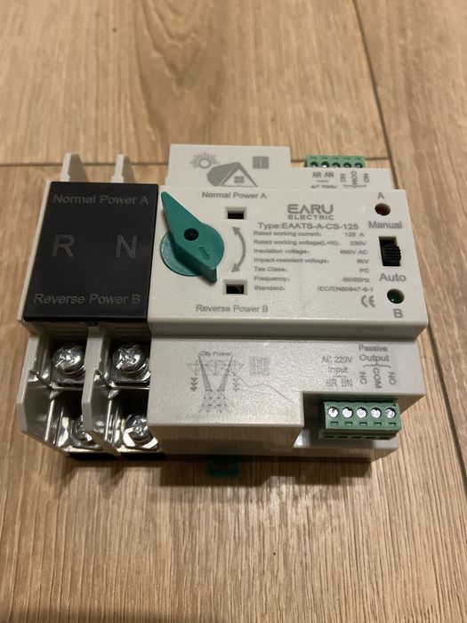 Przełącznik ATS 230V 125 A Fotowoltaika /sieć EARU