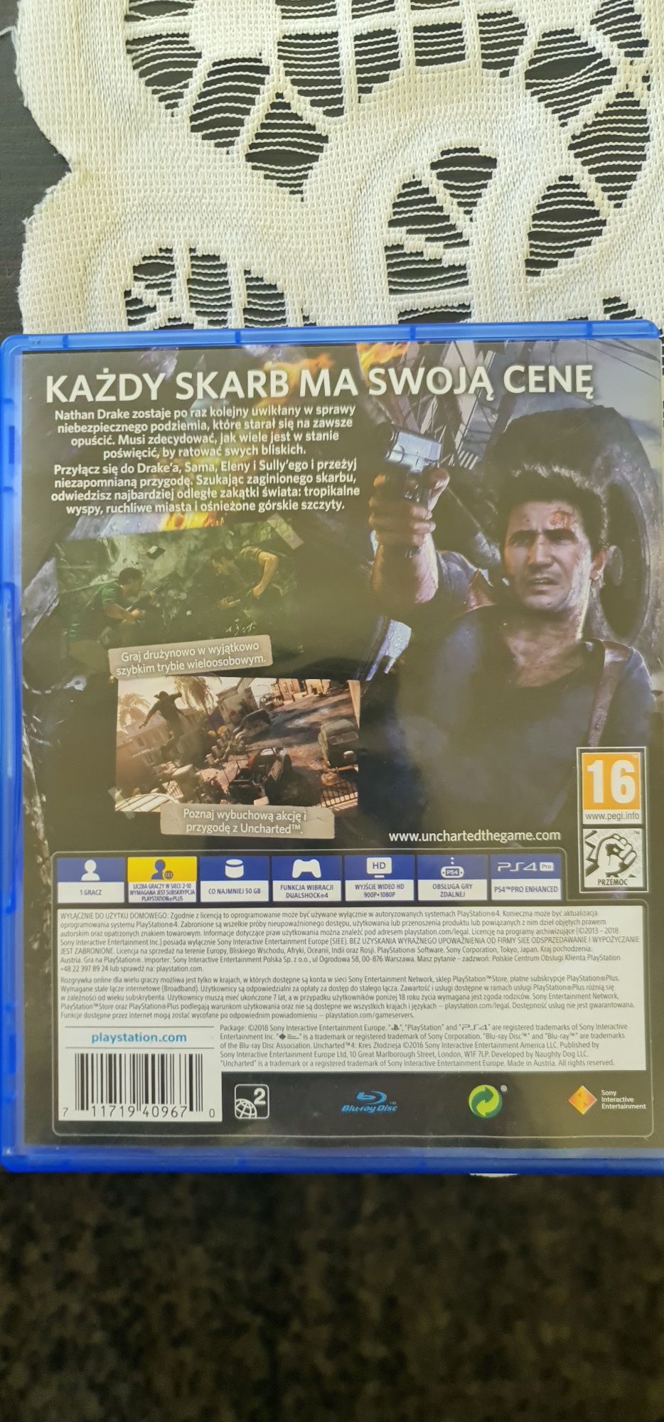 Gra na ps4 Uncharted 4