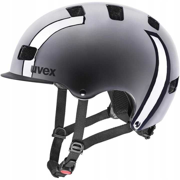 Uvex 58 61 L Hlmt 5 Bike Pro chrom kask rowerowy rolki hulajnoga