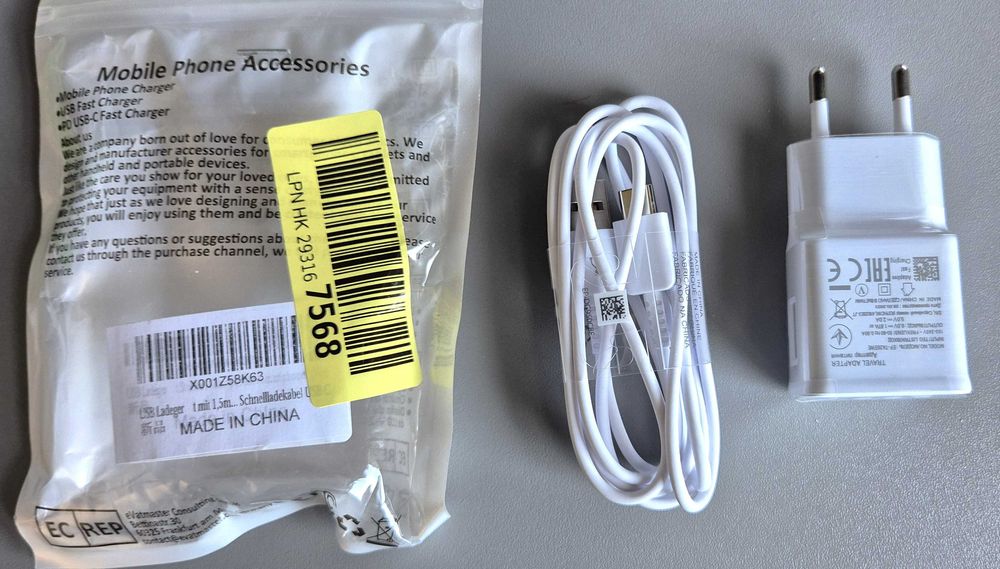 Ładowarka USB z kablem ładującym USB C o dł. 1,5 m do Samsung Galaxy