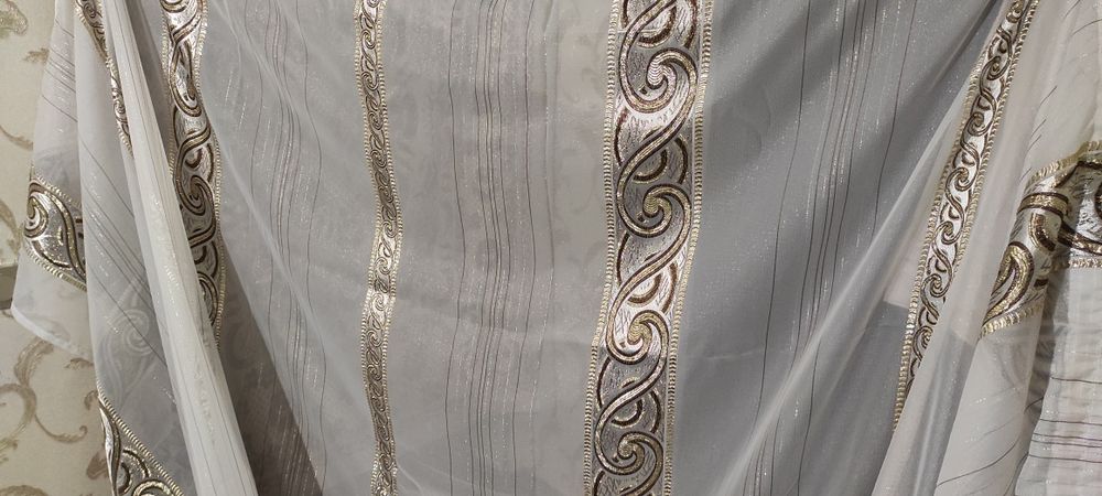 Тюль шифон с узором