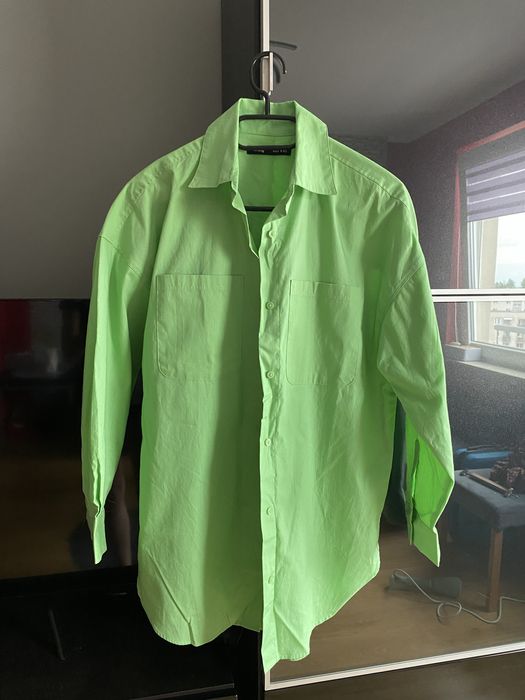 Zielona koszula oversize xs sinsay
