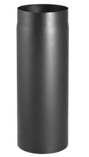 Rura kominowa spalinowa do wkładu kominka czarna 2mm fi 200 0,5m