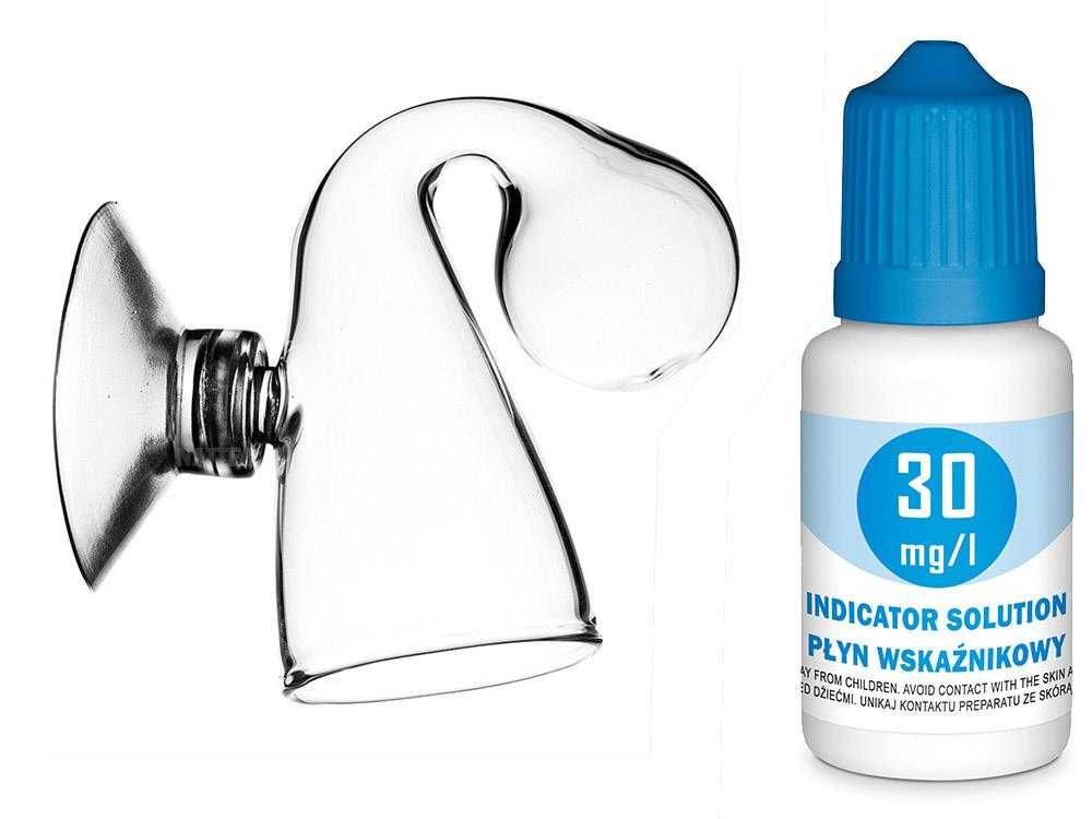 Szklany indykator CO2