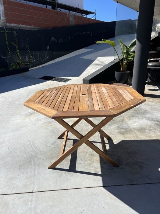 Mesa de teca exterior