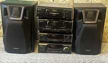 Odtwarzacz CD i kaset, kolumny