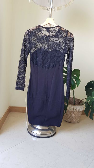 Vestido preto com renda H&M