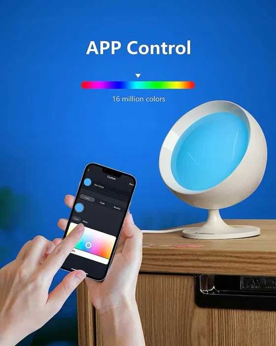 Inteligentna lampka Alantop USB WiFi RGB Google Alexa