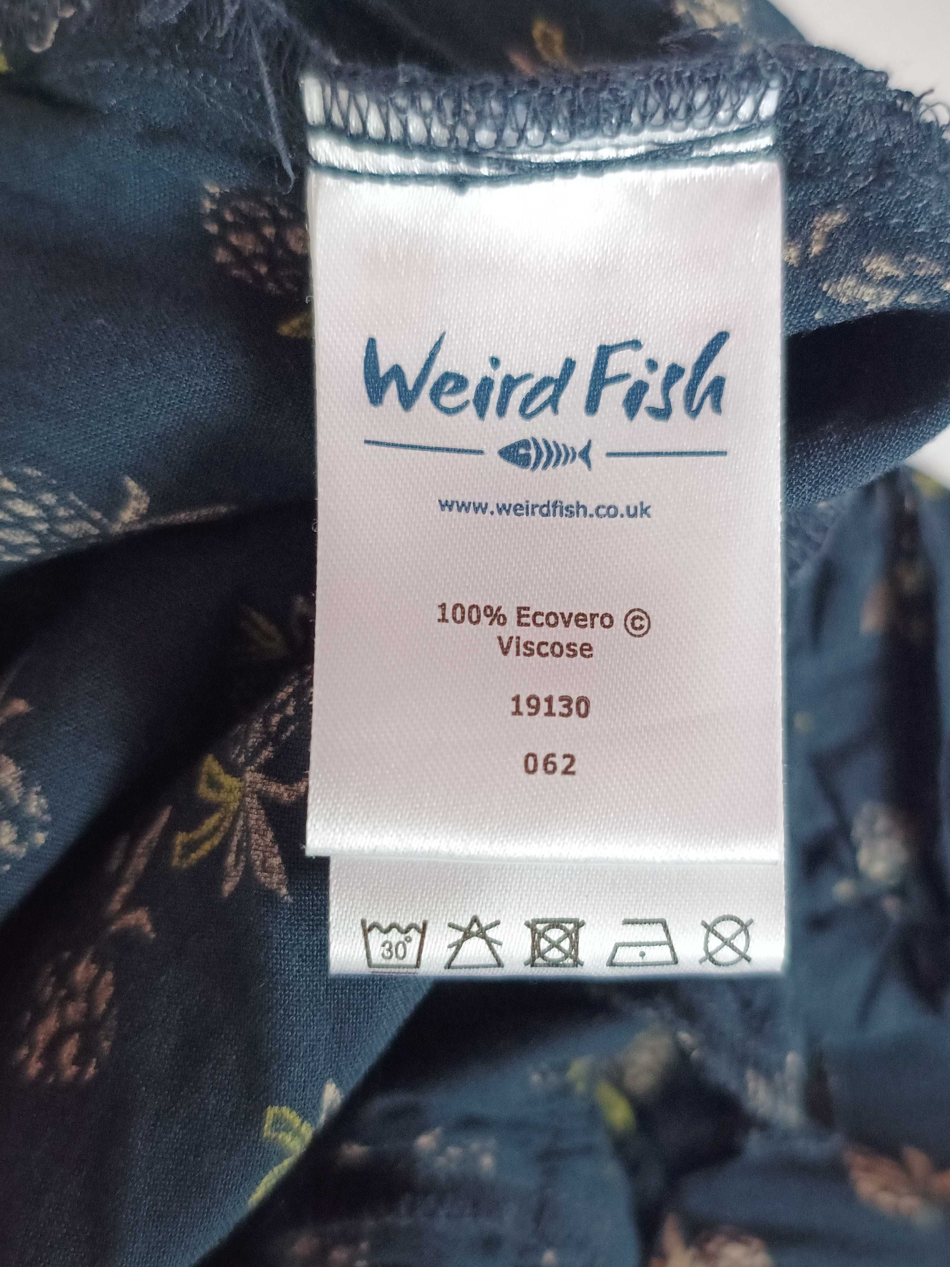 Granatowy kombinezon długi do kostek  100% wiskoza Weird Fish 40 L