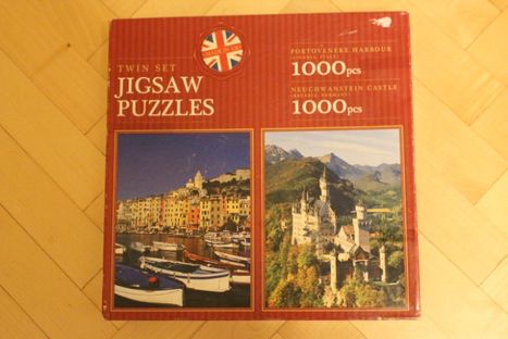 puzzle 2 x 1000 Bavaria zamek, Liguria port