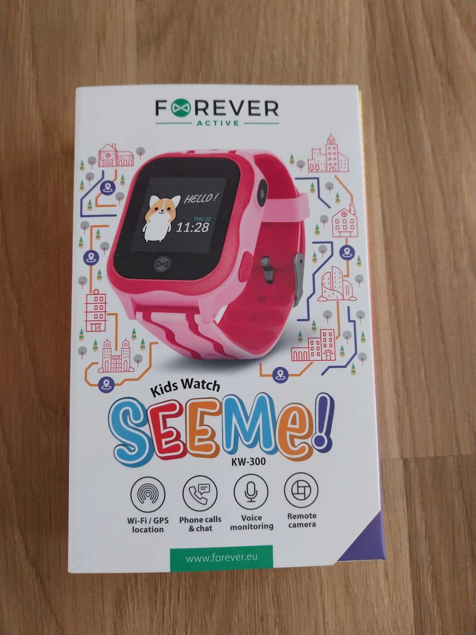 Smartwatch FOREVER See Mee KW-300 różowy