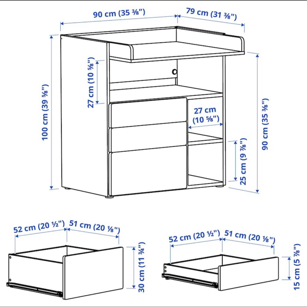 Trocador/secretária IKEA