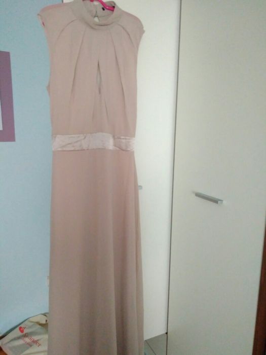 NOWA Suknia wieczorowa długa zwiewna elegancka na wesele studniowke M