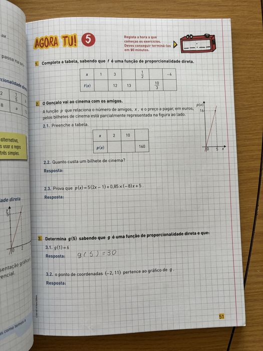 Testes? Estou preparado! Matemática 7.° ano