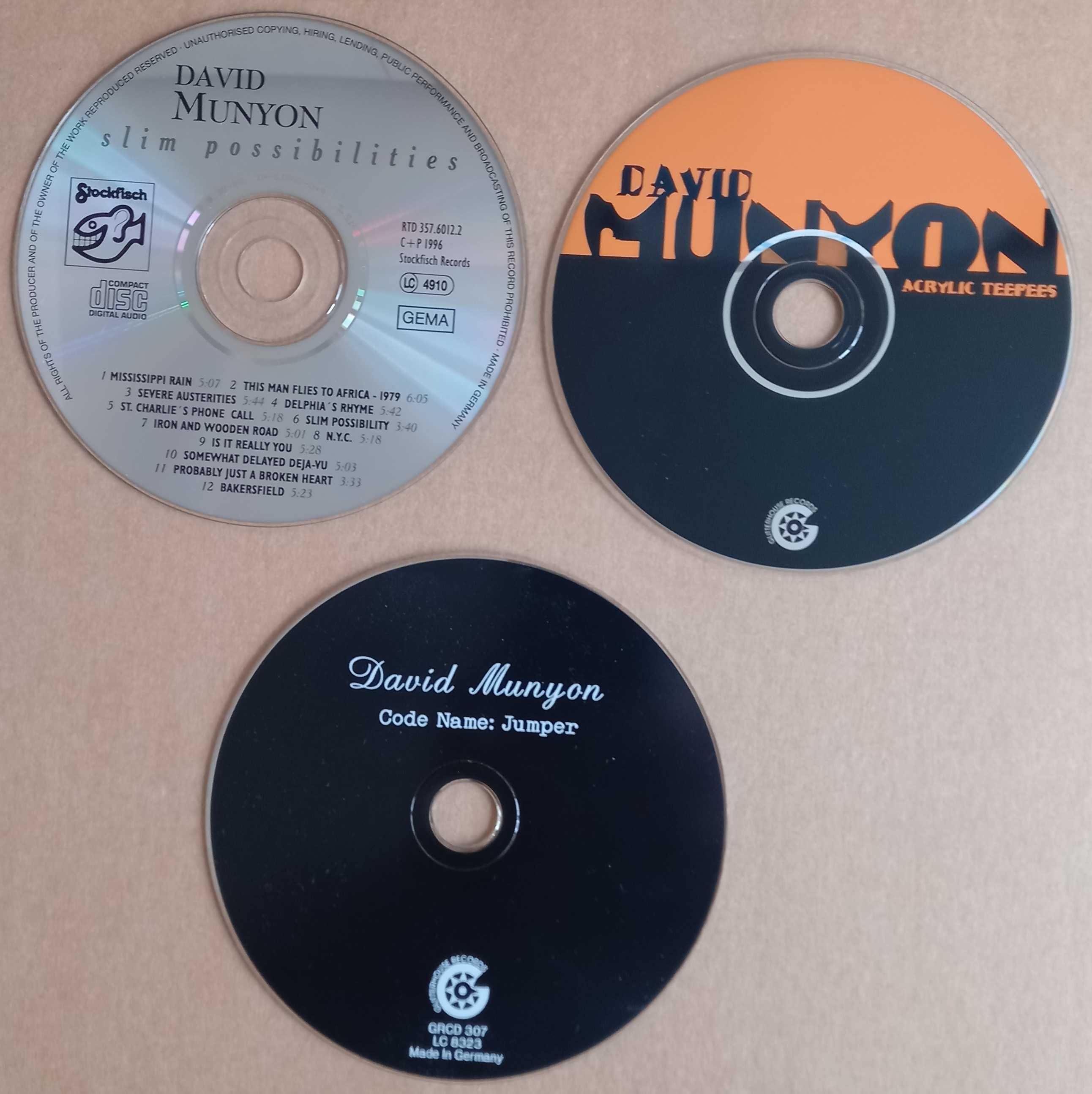 CD David Munyon Code Name: Jumper, Acrylic Teepees, Slim Possibilities