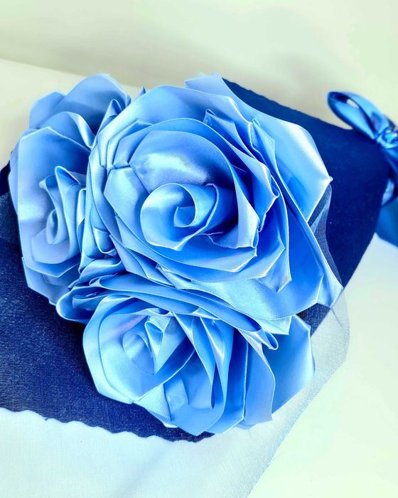 Buquê 3 Rosas Azuis Perfumadas