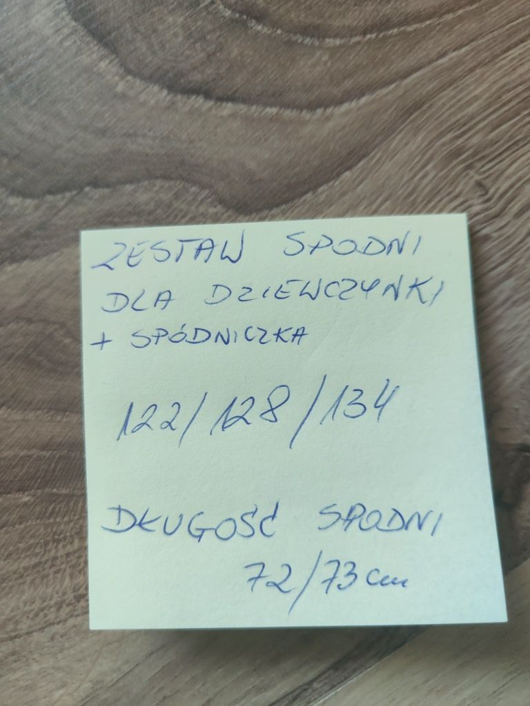 Spodnie dziewczęce