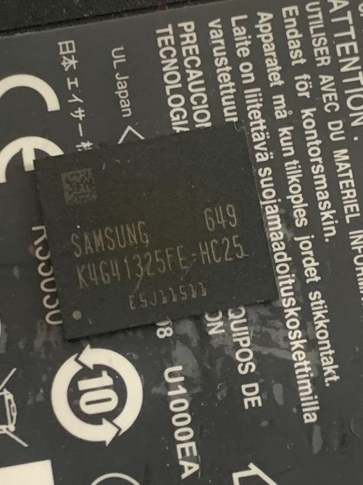 Мікросхема пам'яті samsung k4g41325fe-hc25 gddr5