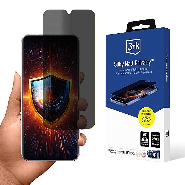 Folia ochronna prywatyzująca matowa 3mk Silky Matt Privacy na Huawei P