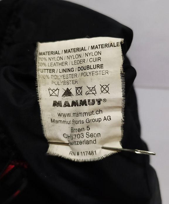 Оригинальные тренинговые горнолыжные перчатки Mammut Gore-Tex, р.XL