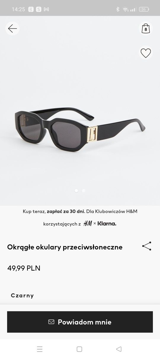 Okulary przeciwsłoneczne h&m