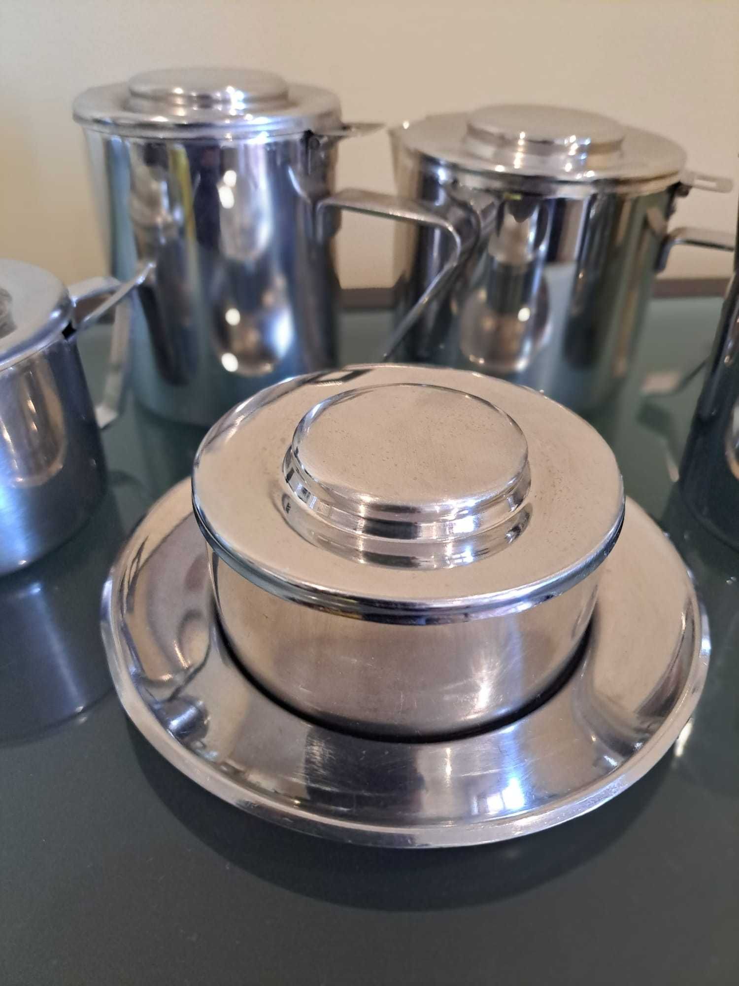 Conjunto de chá e café inox